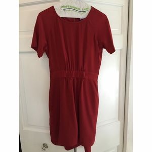 Red Madewell Silk Dress