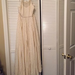 NWT. Beautiful long beaded dress