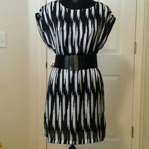 Apt 9 black & white tunic/dress