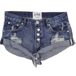 1955 One Teaspoon Bandits Denim Shorts