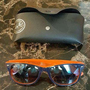 RayBan RB2132 New Wayfarer Navy&orange Sunglasses