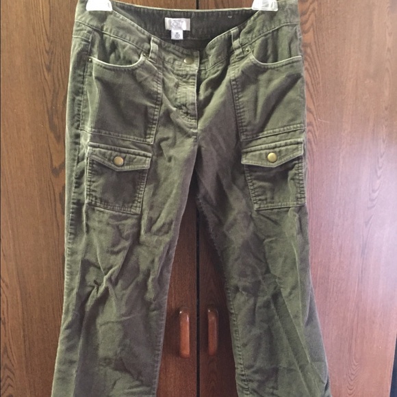 LOFT olive green Corduroy Pants