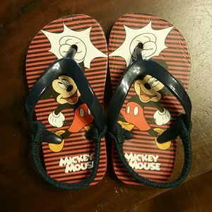 Mickey flip flops