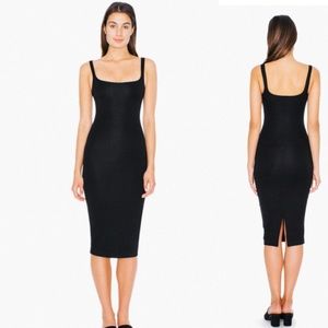 American Apparel Ponte Black Dress