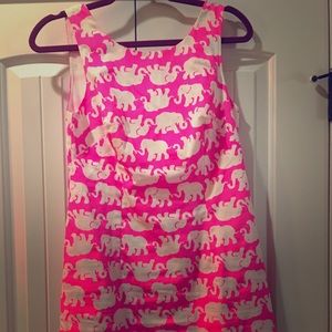 Lilly Pulitzer Delia Shift Dress in Pop Pink Tusk