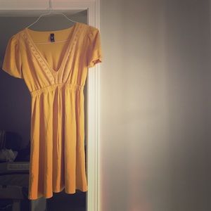 Yellow cotton dress