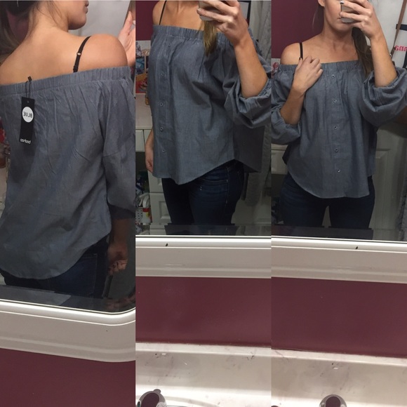 BooHoo Off the Shoulder Top - Picture 2 of 6