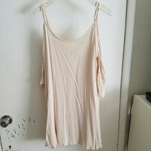 TOBI Open Shoulder Bohemian Dress