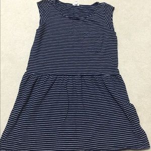 Joie navy and white striped dress xs
