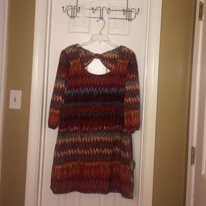 Burgundy shift dress , size Xl