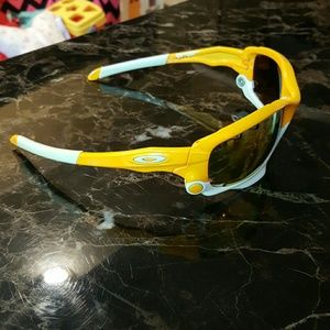 Jawbone Oakleys Orange & white sunglasses