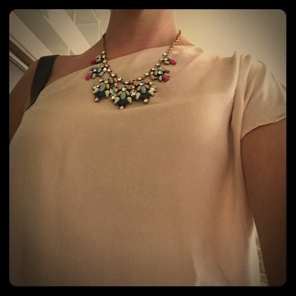 Light pink one-shoulder blouse - Gap, Sm - cute!