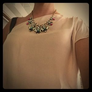 Light pink one-shoulder blouse - Gap, Sm - cute!