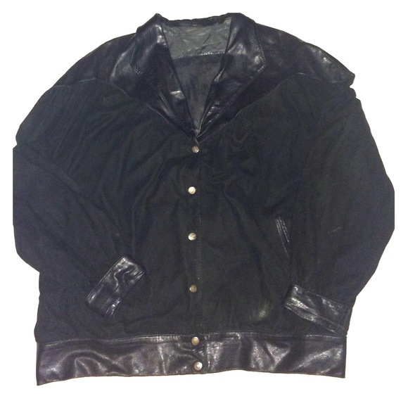 Suede and leather detail Cardigan