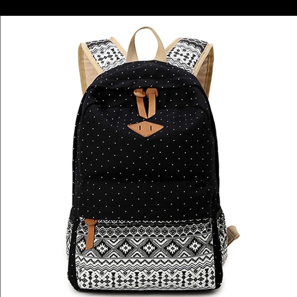 Canvas print backpack 🎒 blue or black