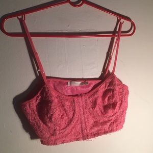 Pink sequined bralette