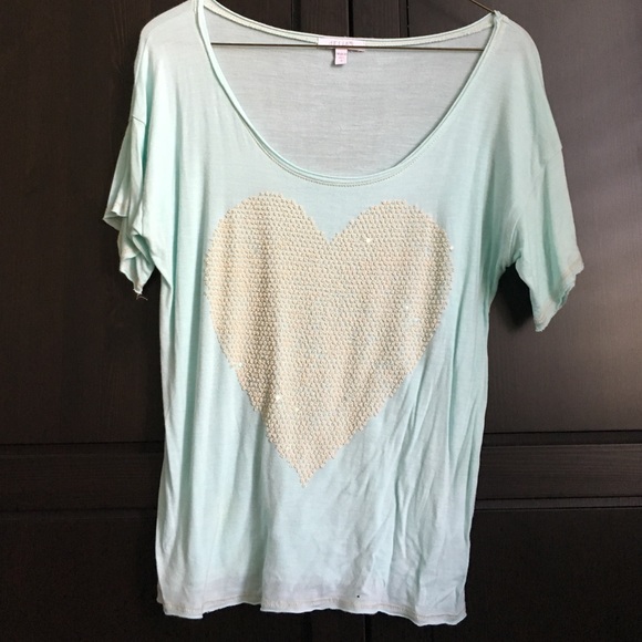Delia's heart sequin shirt