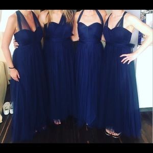 Jenny yoo Annabelle navy dress size 0.