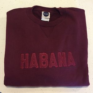 RARE! Blue Marlin "HABANA" sweatshirt Size S