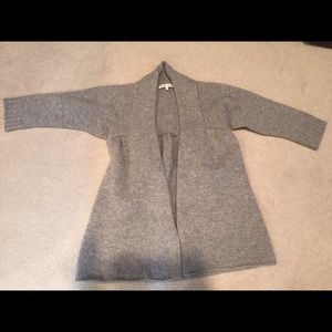 Vince gray cashmere open cardigan xs