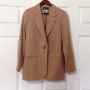 Vintage wool camel blazer