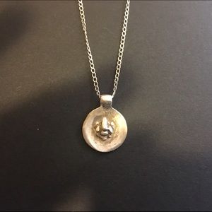 Sterling silver Ganesha pendant necklace