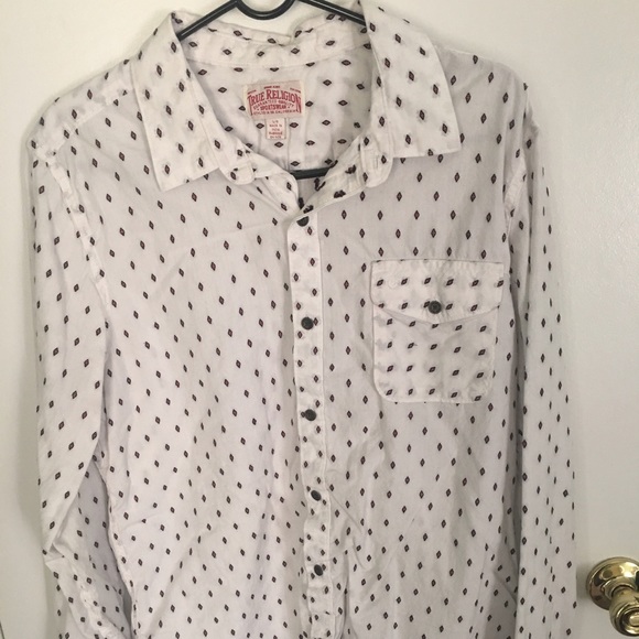 True religion button up shirt