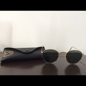 Ray-Ban gold round sunglasses