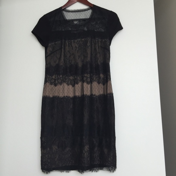 BCBG MaxAzria Lace T-Shirt Dress Sz Small