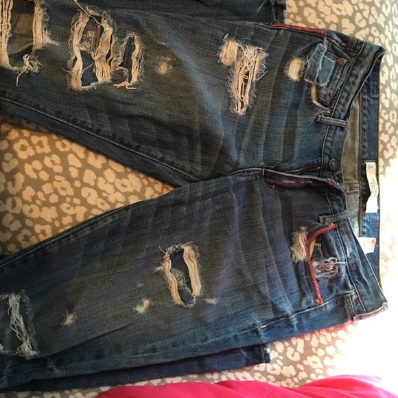 Abercrombie destroyed jeans