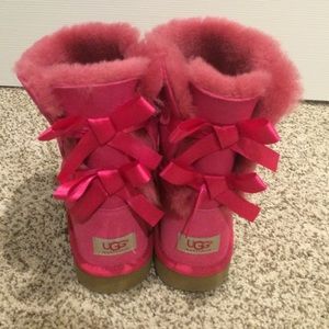 Ugg fuchsia bailey bow boots