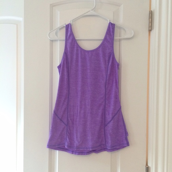 Lululemon Run Hustle Tank - Heathered Power Purple