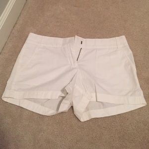jcrew white shorts