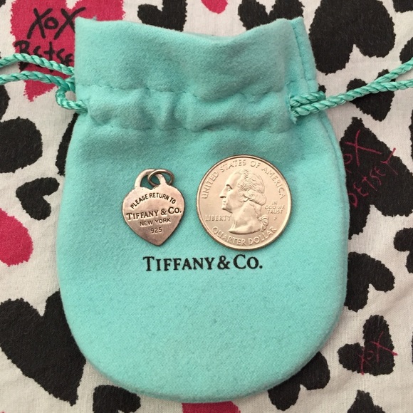 Authentic Tiffany&Co. heart tag charm for necklace