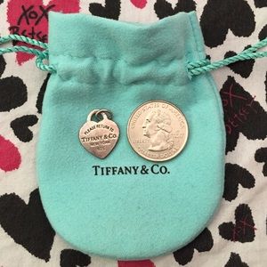 Authentic Tiffany&Co. heart tag charm for necklace