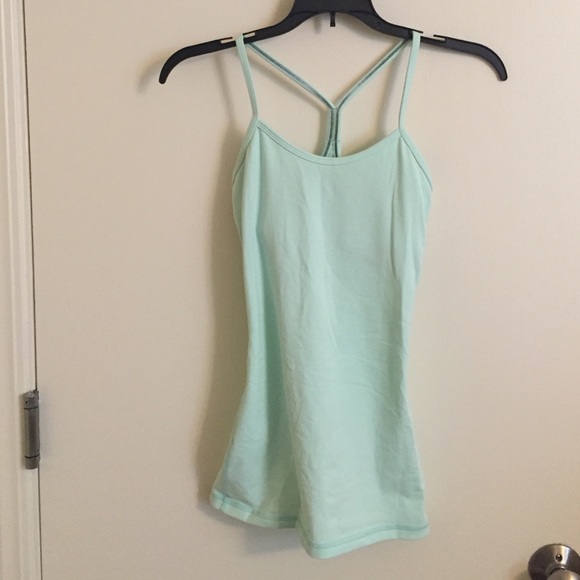 Mint Lululemon Power Y Tank