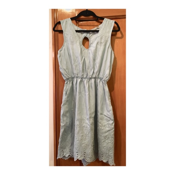 Holding Horses Chambray Embroidered Dress