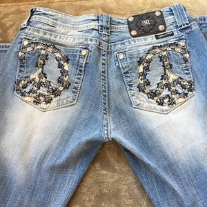 Miss Me peace sign jeans size 29