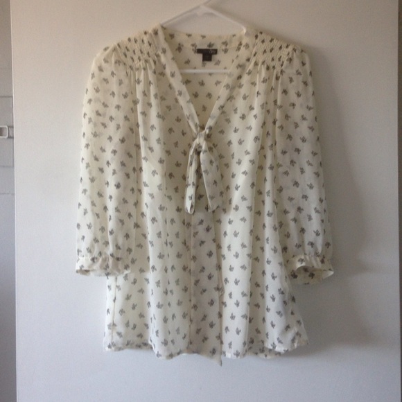 Bow tied blouse