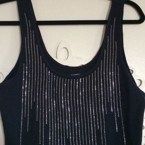Sparkle tank - navy