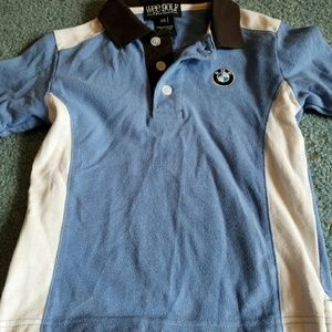 BMW golf shirt boys summer 2t polo