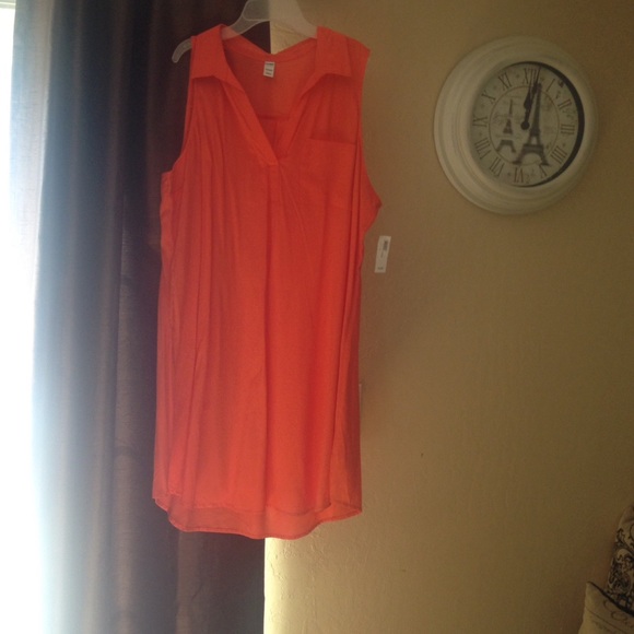 Orange old navy dress