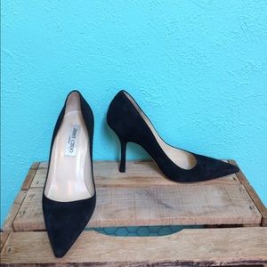 Black Suede Jimmy Choo Stilettos (EUC)