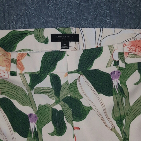 Ann Taylor cropped retro pants 8P - Picture 2 of 3
