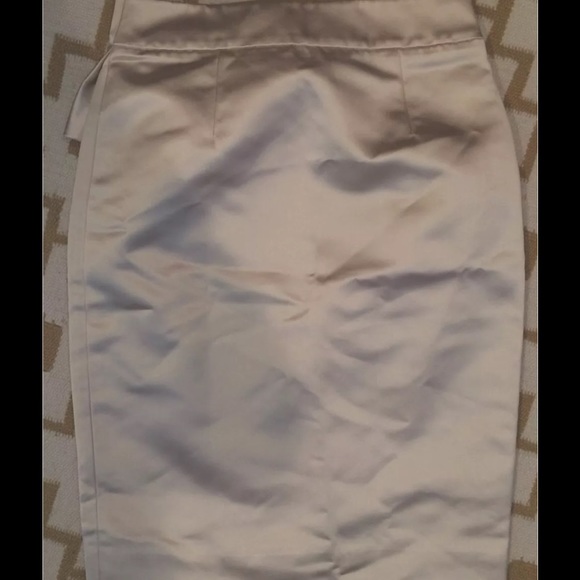 Rare! New $350 Beige Gold Silk J.Crew Pencil Skirt