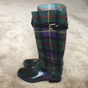 Ralph Lauren Plaid Rain Boots