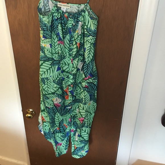 Mara Hoffman palm print midi dress. - Picture 2 of 3