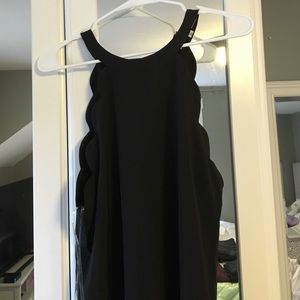 Black scallop high neck dress NEVER WORN