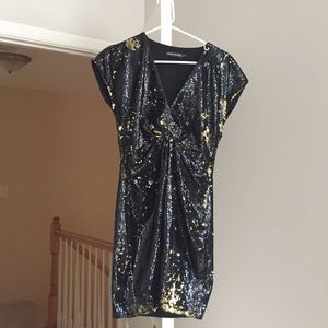 Black and gold Antik Batik dress