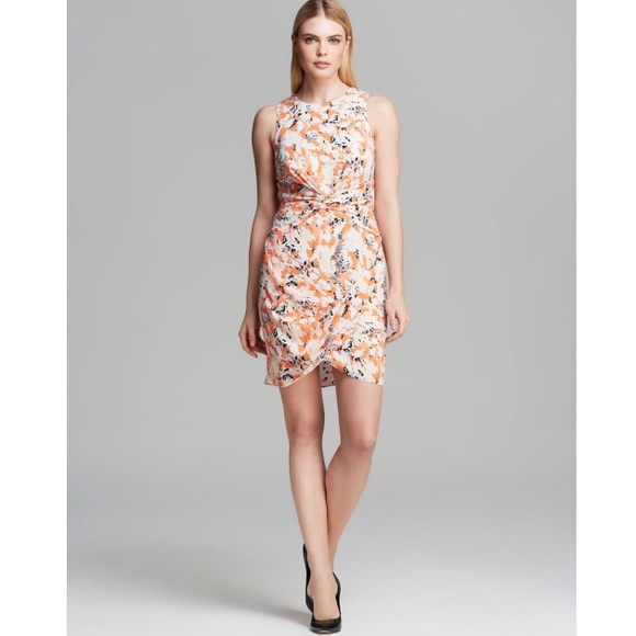 DKNYC Camo Snake Crepe Sleeveless Knot Front Dress - Picture 1 of 3